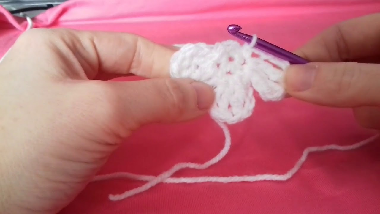 Tuto crochet simple : fleur 5 pétales