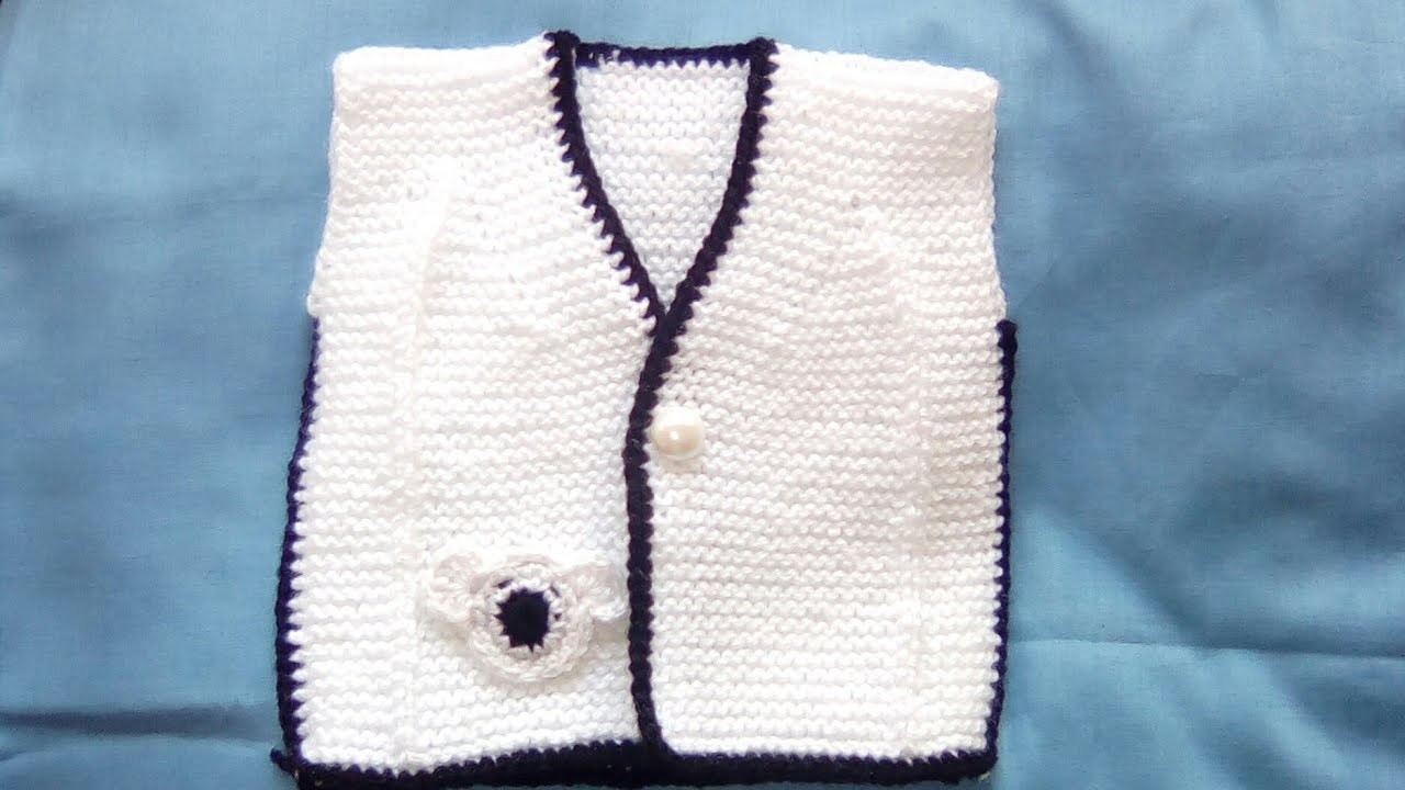 Tuto tricot veste de bébé au point de mousse : Part. 1-2