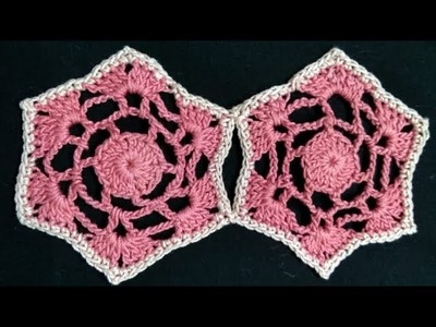 202-Crochet-28,Six petals motif (Hindi.Urdu)