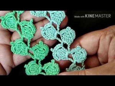 204-Crochet-29, Beautiful leafy lace (Hindi.Urdu)