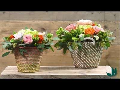Art floral : DIY panier fleuri - Truffaut