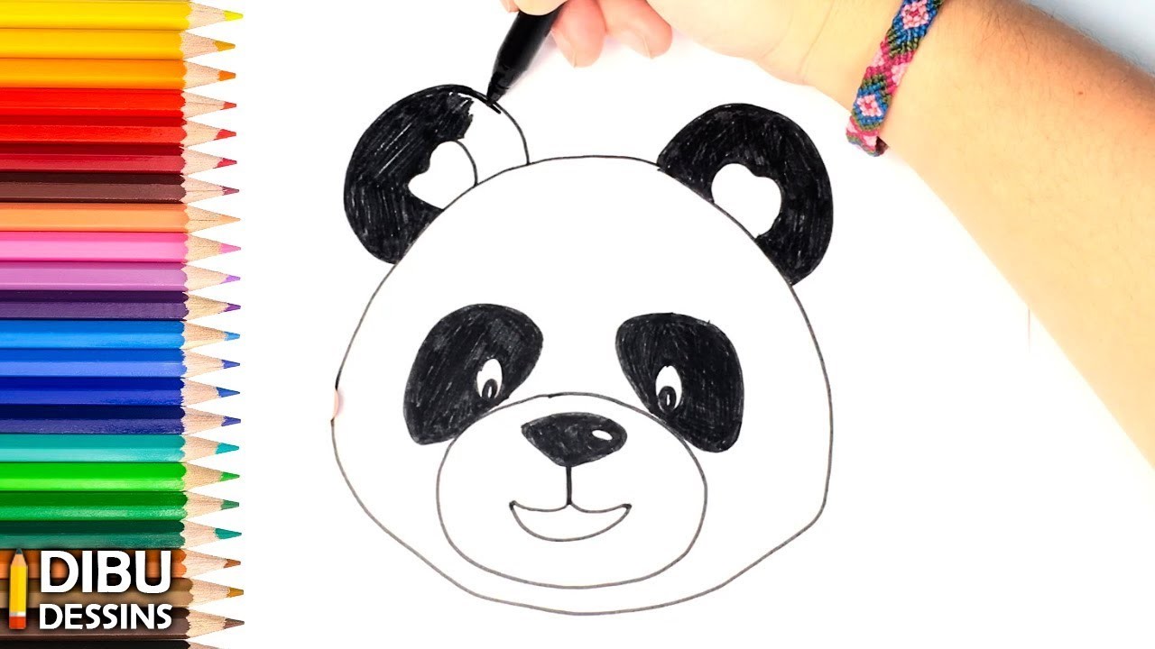 Comment dessiner un Ours Panda | Dessin de Ours Panda