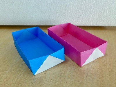 Comment faire une boîte rectangulaire. Origami. L'art de plier le papier.