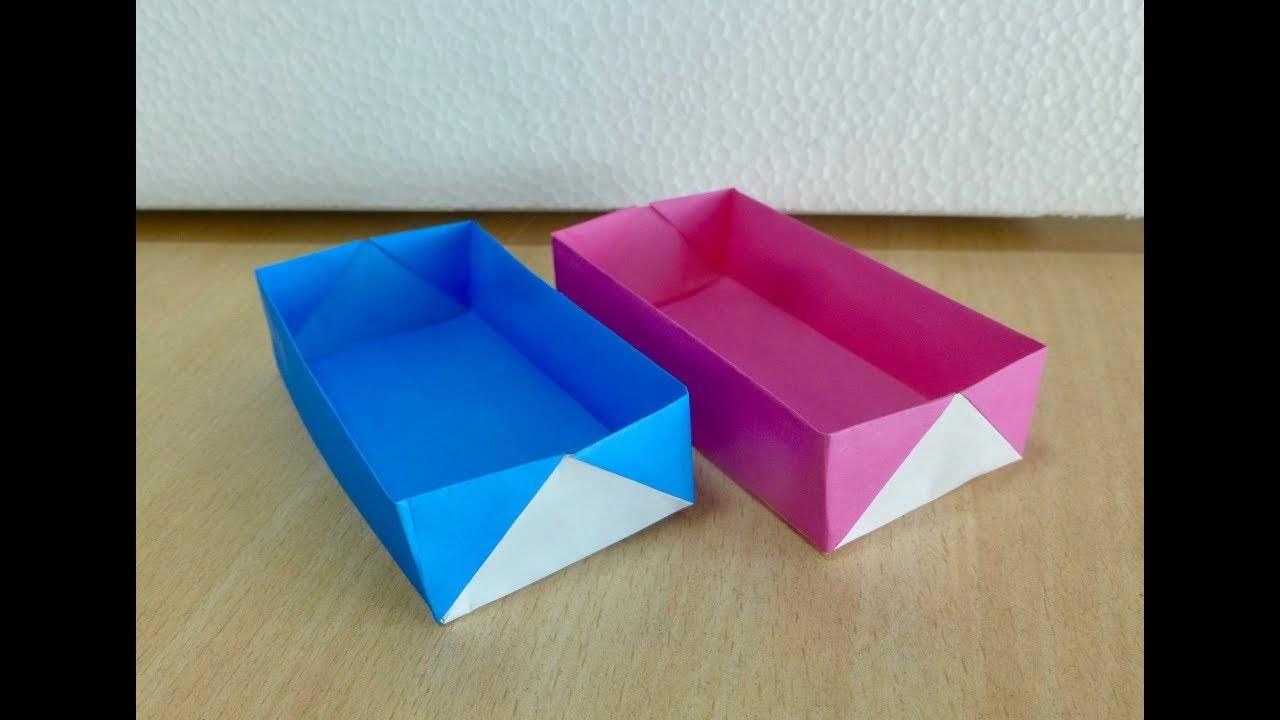 Comment faire une boîte rectangulaire. Origami. L'art de plier le papier.