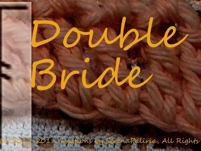Crochet la DOUBLE BRIDE au crochet  Comment faire la maille double bride au crochet.SOUS-TITRES