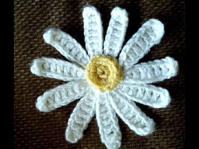 Crochet Marguerite fleur 2