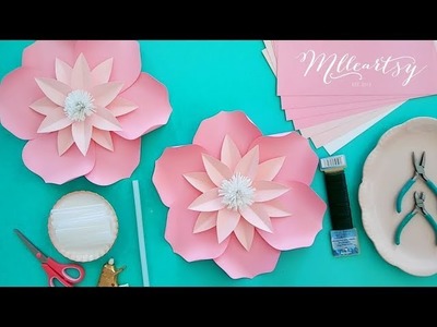 DIY tutoriel fleur en papier, DIY Paper Flower Tutoriel - Mlle Artsy