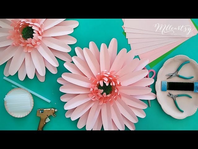 DIY tutoriel fleur en papier marguerite, DIY Daisy Paper Flower Tutoriel - Mlle Artsy