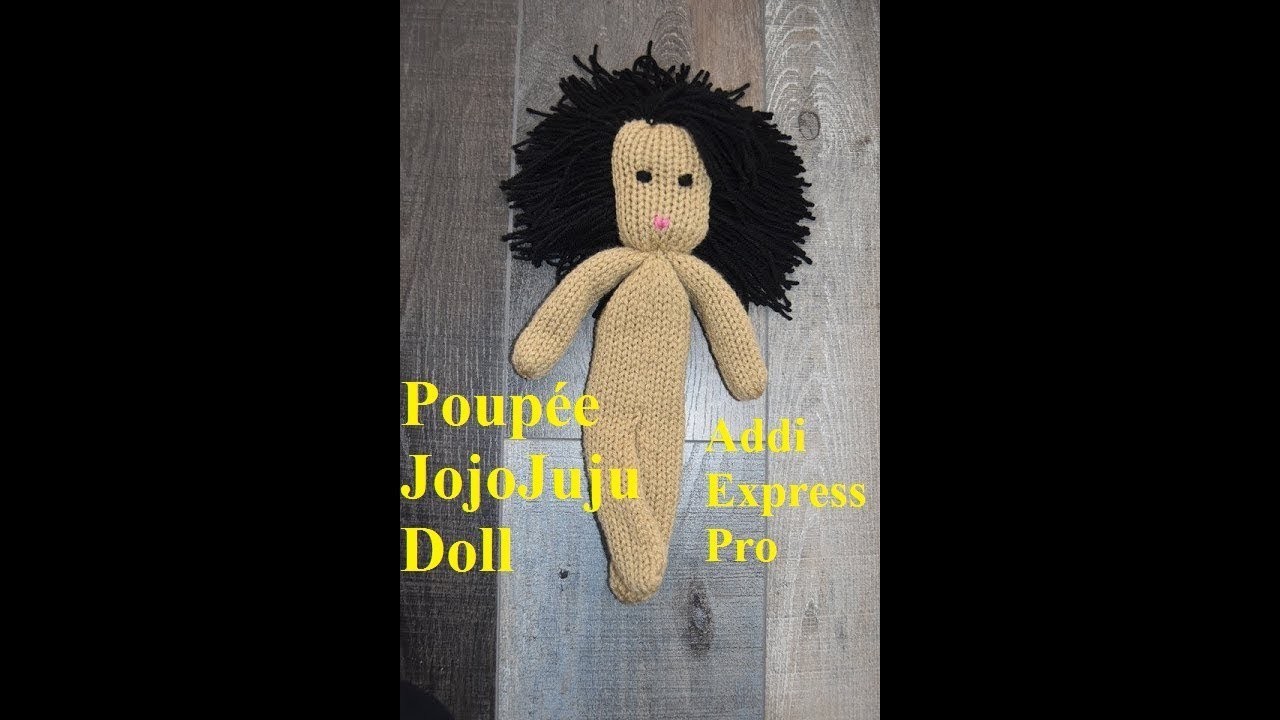 HOW TO MAKE EASY  DOLL  (FRANCAIS) -KNITTING MACHINE