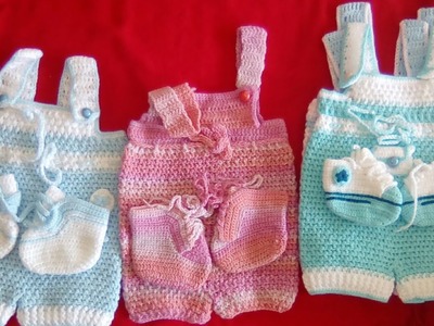 Tuto crochet : ensembles layette au crochet spécial combinaison 0.3 mois.