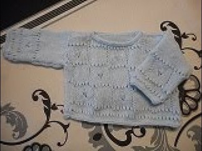 Tuto tricot brassière bébé au point ajouré PARTI 1