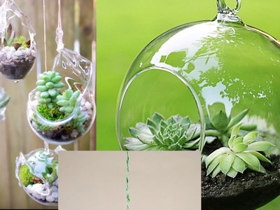 Ampoule de décoration florale en verre