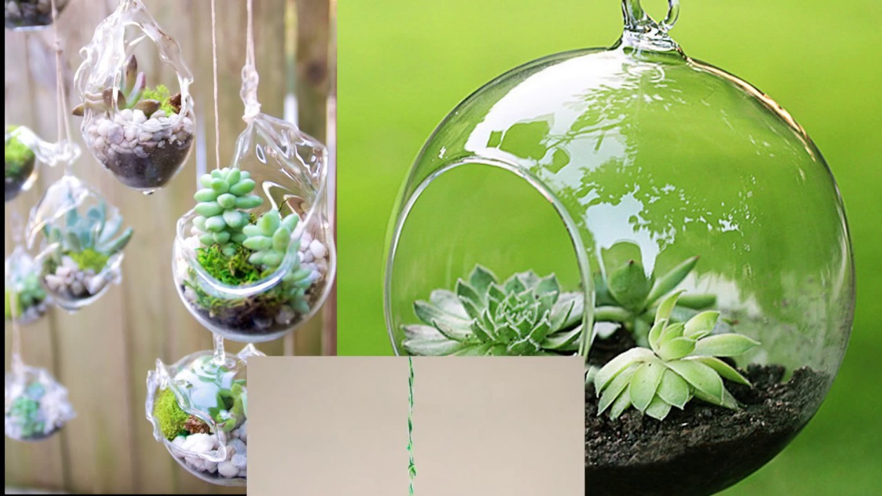 Ampoule de décoration florale en verre