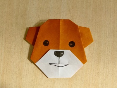 Comment faire l'ours. Origami. L'art de plier le papier.