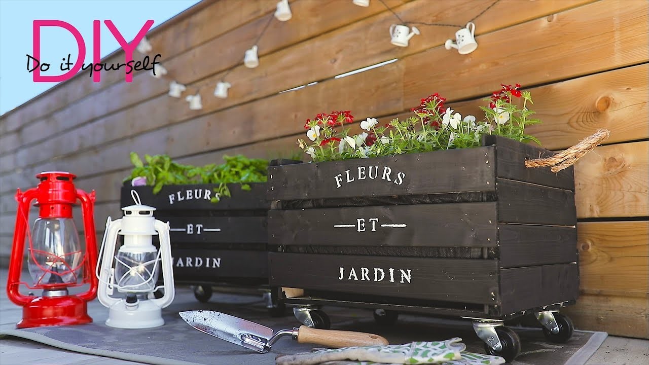 DIY - Boîte à fleurs pour terrasse