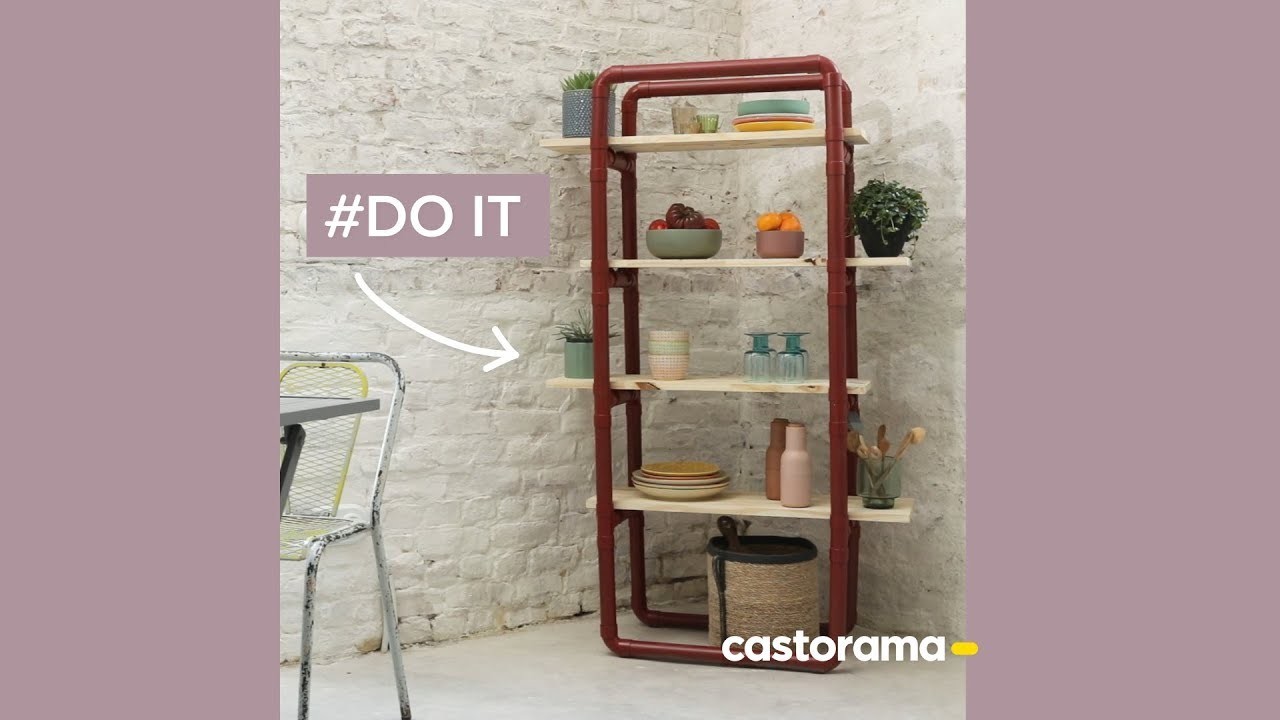 DIY : fabriquer une étagère en PVC - Castorama