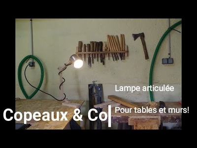 DIY - Lampe articulée en bois pour table et mur!