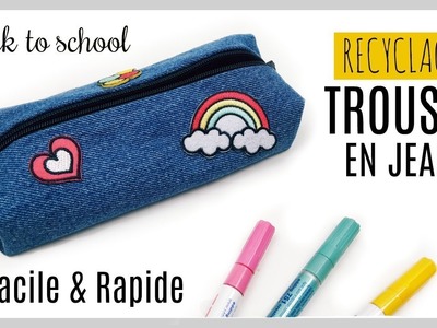 DIY TROUSSE EN JEANS BACK TO SCHOOL FACILE & PAS CHÈRE (FRANÇAIS)