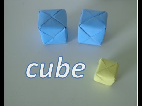 Comment faire l'origami cube