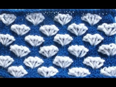 Le point diamant au tricot pas à pas facile