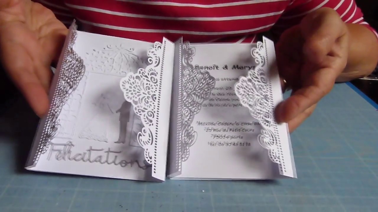 Scrapbooking :Comment créer un faire part de mariage et une carte de félicitations