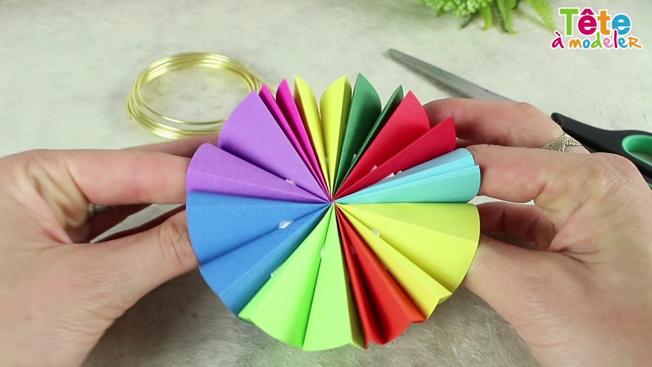 ☂✂ [TUTO] Comment faire des parapluies en papier - Une vidéo by tête à modeler