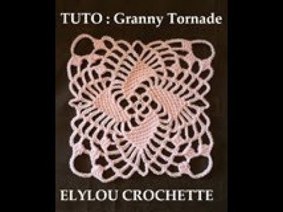 TUTO crochet : Granny Tornade. Fleur