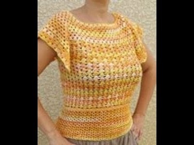 TUTO crochet : Top Soleil
