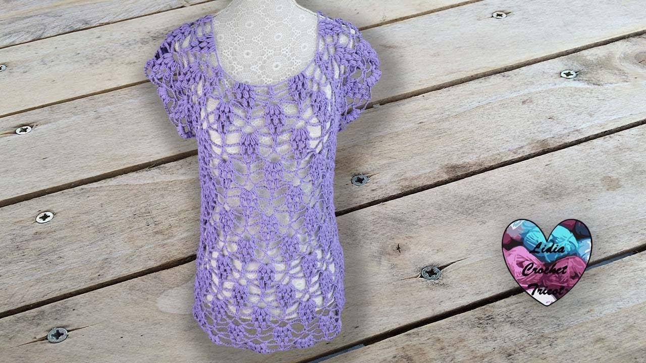 Blouse Raisins Crochet By "Lidia Crochet Tricot"