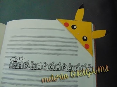 DIY -  Marque page pokemon -  meloria ORIGAMI