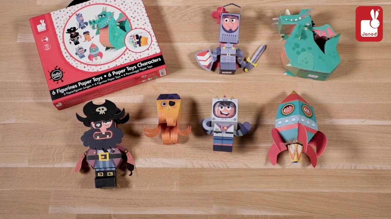 Janod - Figurines Paper Toys