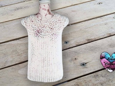 Blouse femme délicate S M L et XL "Lidia Crochet Tricot"