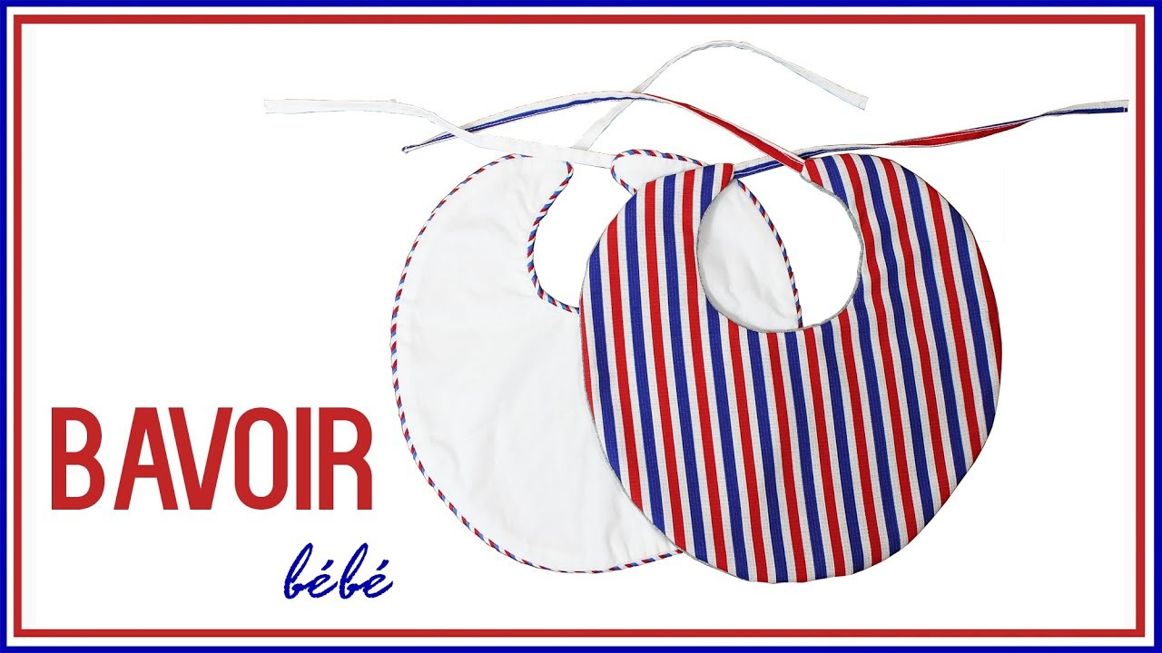 DIY Couture - Coudre un bavoir pour bébé à moins d'1€ (+patron gratuit) | Cecile