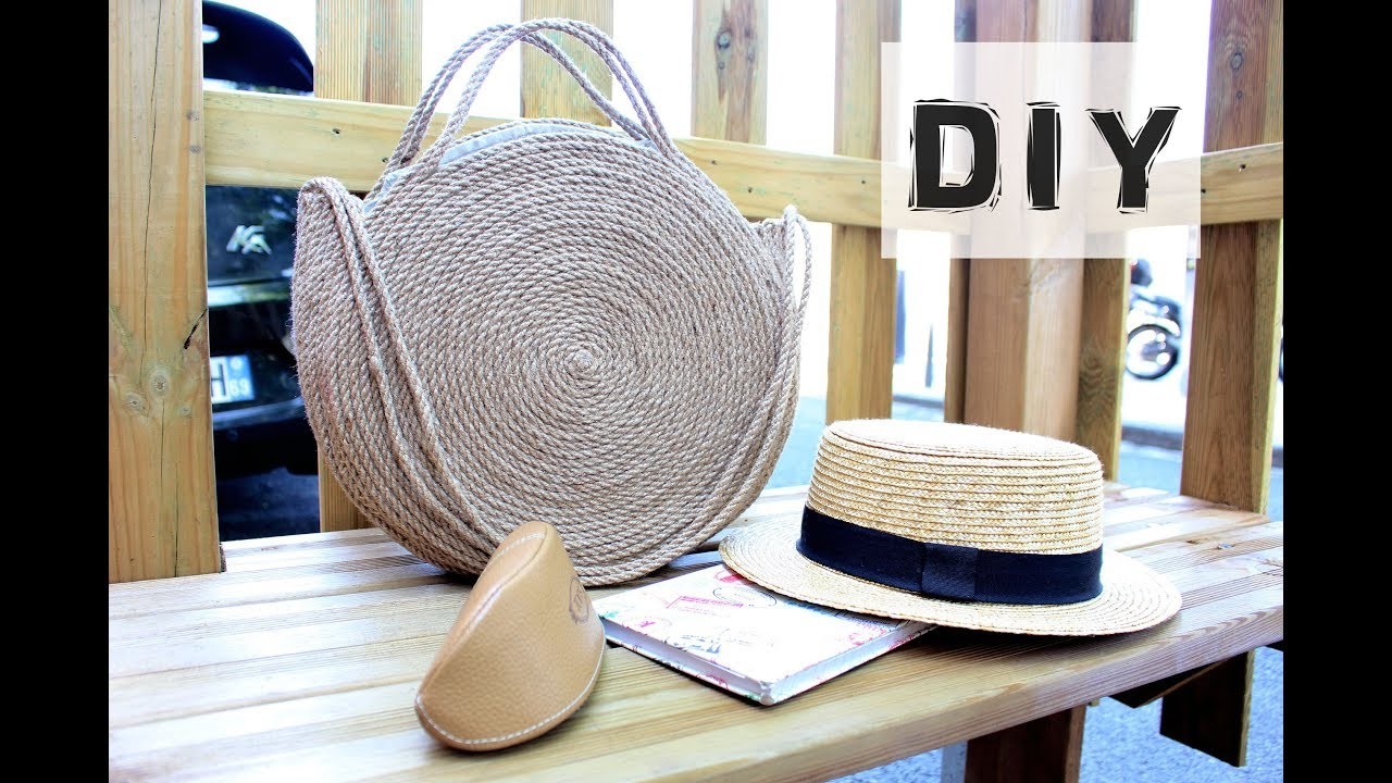 DIY créer un Sac rond d'été. How to DIY a Summer roundbag
