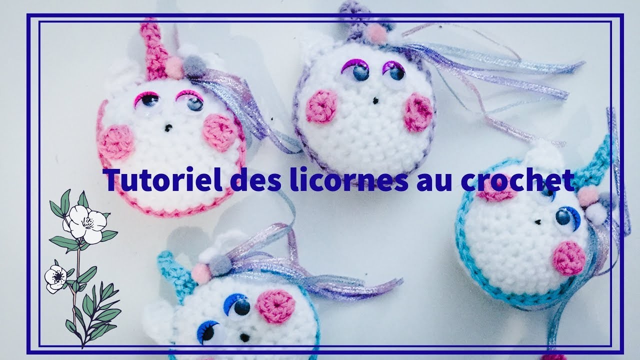 Licorne au crochet amigurumi