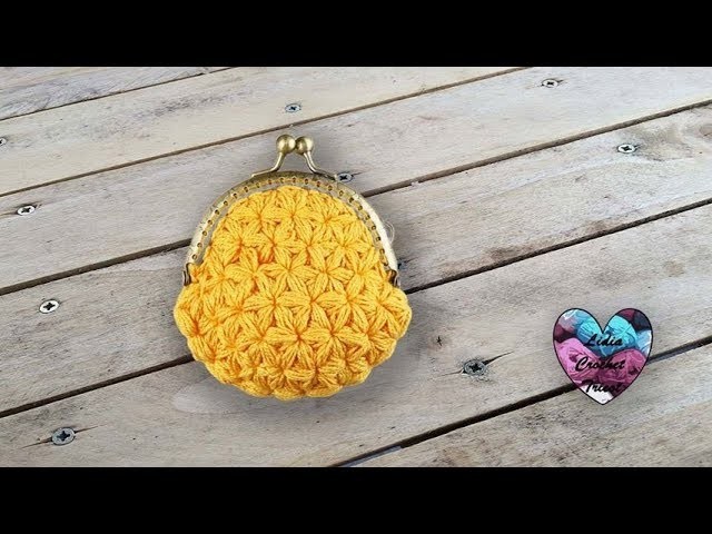Porte monnaie Point Jasmin crochet by Lidia Crochet Tricot
