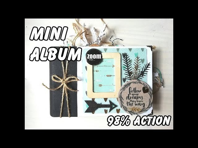 Scrapbooking tutoriels français: Mon premier mini album (98% ACTION)