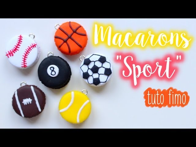 • Tuto Fimo : Macarons "Sport"⎪Polymer Clay Tutorial⎪ZoWé