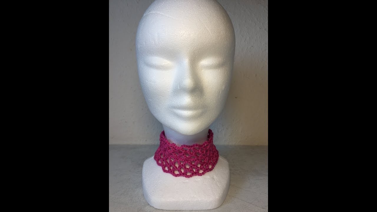 Tuto tour de cou, bracelet  au crochet spécial gaucher