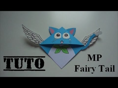 [Tutoriel] Marque pages en coin Happy de Fairy Tail - [Tutorial] corner Bookmark Fairy Tail