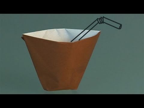 Comment faire un gobelet en papier, origami