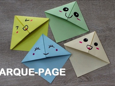 Faire un MARQUE-PAGE KAWAII en origami simple et rapide