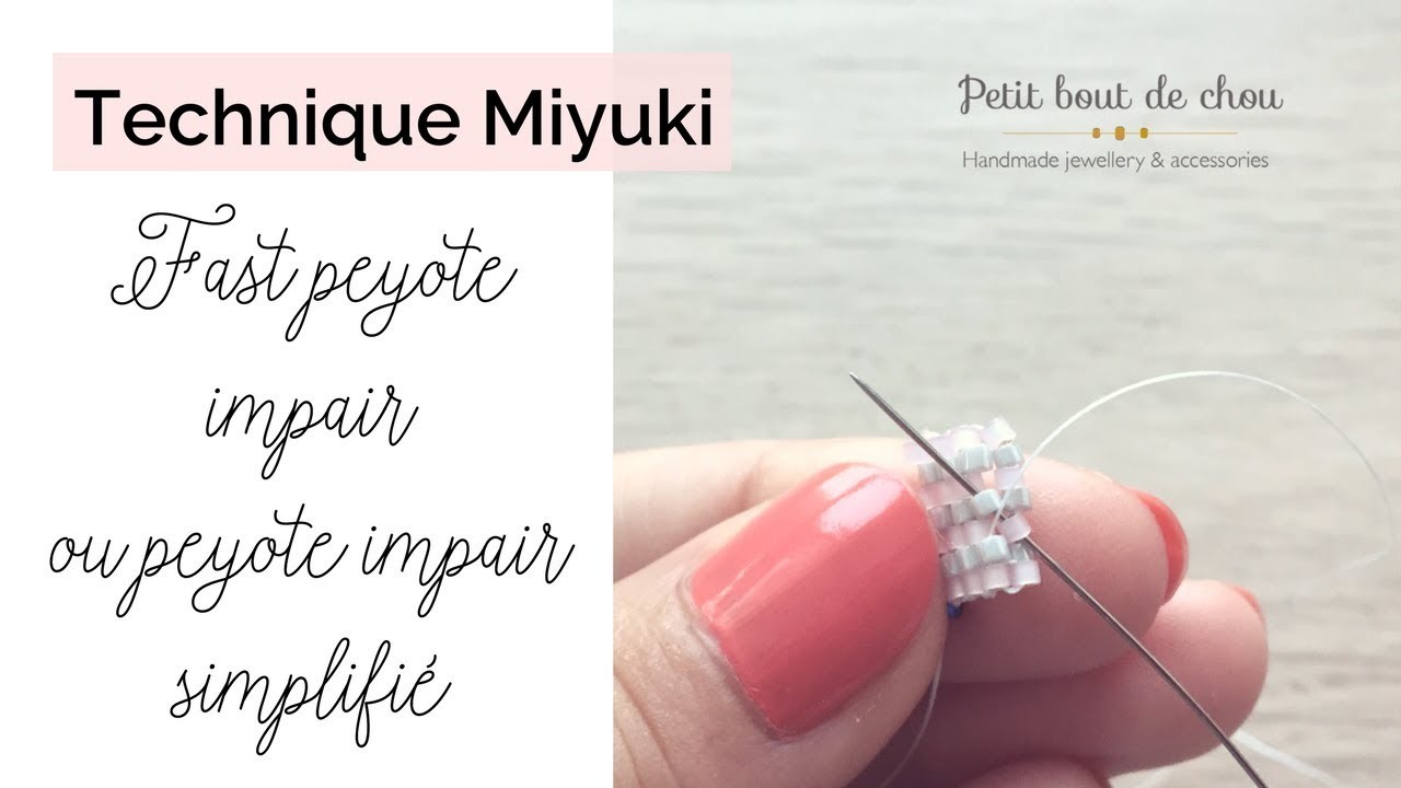 Tissage Miyuki - Peyote impair - méthode simplifiée ou fast peyote