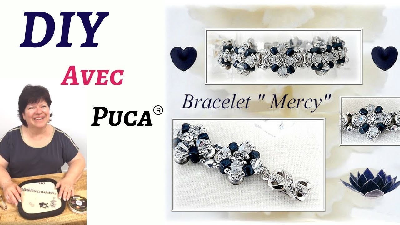 TUTO ???? Bracelet Mercy avec des perles IOS® et Amos® par Puca®