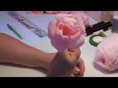 Tuto facile : des roses en papier crepon