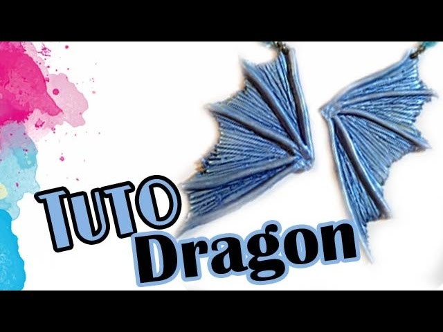 TUTO FIMO: Aile de dragon - polymer tutorial dragon wing