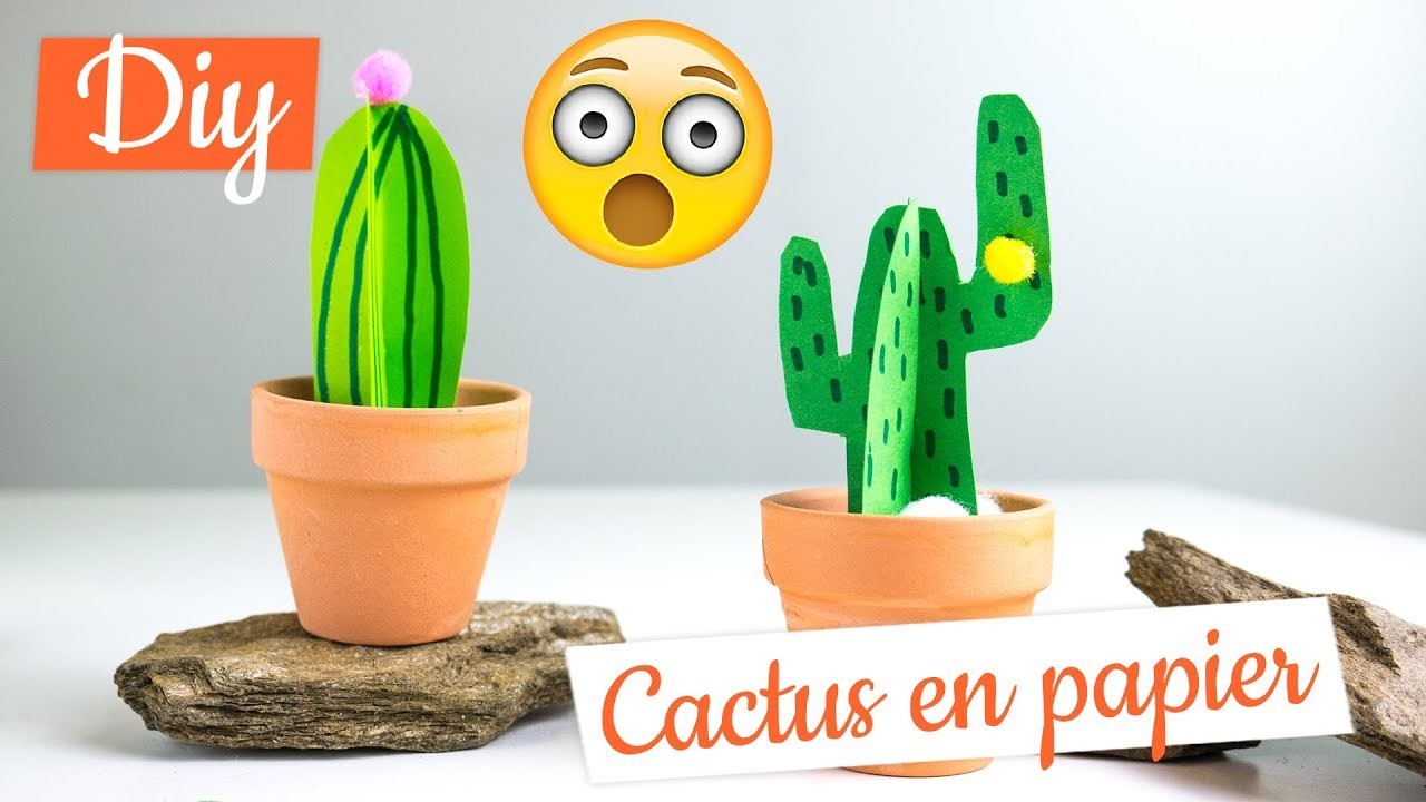 Activité manuelle déco cactus en papier