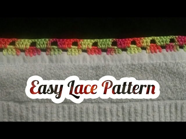 Crochet Dupatta Lace Pattern In hindi. Crochet easy lace tutorial. Indian Crochet patterns