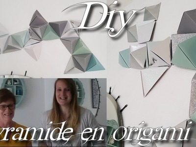 [♥ Diy ♥]  ✿ Pyramide en origami ✿