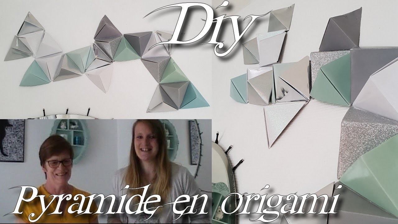 [♥ Diy ♥]  ✿ Pyramide en origami ✿